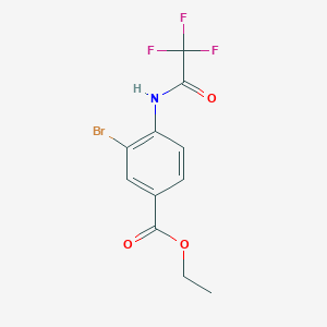 Ethyl 3-bromo-4-(2,2,2-trifluoroacetamido)benzoate