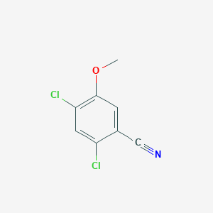 molecular formula C8H5Cl2NO B12999694 2,4-Dichloro-5-methoxybenzonitrile CAS No. 1349716-21-7