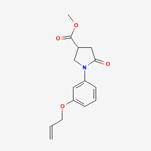 Methyl 1-(3-(allyloxy)phenyl)-5-oxopyrrolidine-3-carboxylate