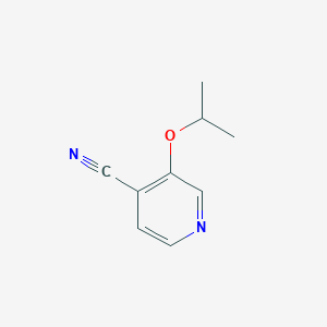 molecular formula C9H10N2O B12999735 3-Isopropoxyisonicotinonitrile 