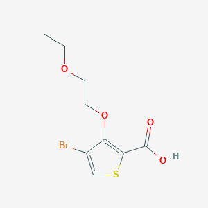 4-Bromo-3-(2-ethoxyethoxy)thiophene-2-carboxylic acid