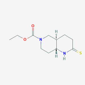 Ethyl (4aR,8aR)-2-thioxooctahydro-1,6-naphthyridine-6(2H)-carboxylate