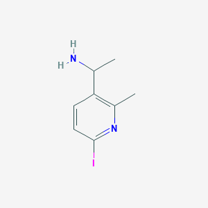 1-(6-Iodo-2-methylpyridin-3-yl)ethanamine