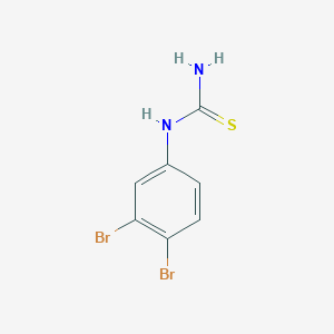 molecular formula C7H6Br2N2S B12999776 1-(3,4-Dibromophenyl)thiourea 