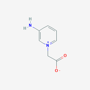 molecular formula C7H8N2O2 B12999799 2-(3-Aminopyridin-1-ium-1-yl)acetate 