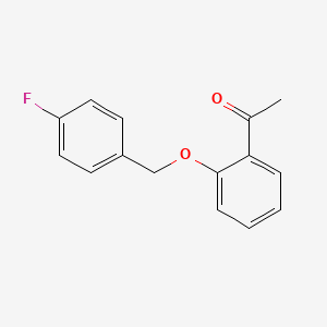 B1299980 2'-(4-Fluorobenzyloxy)acetophenone CAS No. 400878-24-2