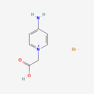 molecular formula C7H9BrN2O2 B12999813 4-Amino-1-(carboxymethyl)pyridin-1-ium bromide 