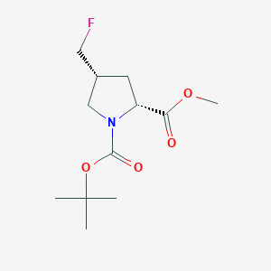 1-(tert-Butyl) 2-methyl (2R,4R)-4-(fluoromethyl)pyrrolidine-1,2-dicarboxylate