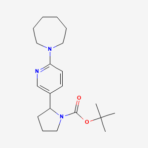 tert-Butyl 2-(6-(azepan-1-yl)pyridin-3-yl)pyrrolidine-1-carboxylate