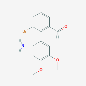 2'-Amino-6-bromo-4',5'-dimethoxy-[1,1'-biphenyl]-2-carbaldehyde