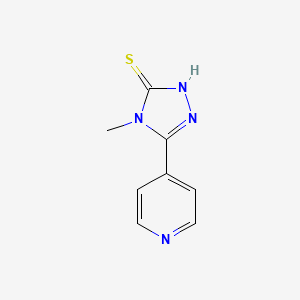 molecular formula C8H8N4S B1299987 4-甲基-5-(4-吡啶基)-4H-1,2,4-三唑-3-硫醇 CAS No. 3652-32-2