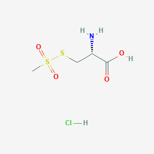 molecular formula C4H10ClNO4S2 B12999916 (R)-2-Amino-3-((methylsulfonyl)thio)propanoicacidhydrochloride 