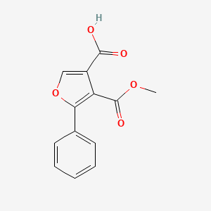 4-(Methoxycarbonyl)-5-phenylfuran-3-carboxylic acid