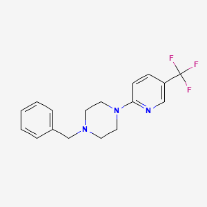 molecular formula C17H18F3N3 B1299995 1-Benzyl-4-(5-(trifluoromethyl)-pyridin-2-yl)piperazine 