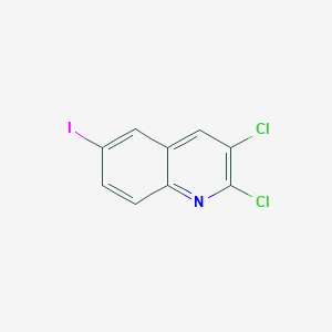 molecular formula C9H4Cl2IN B12999993 2,3-Dichloro-6-iodoquinoline 