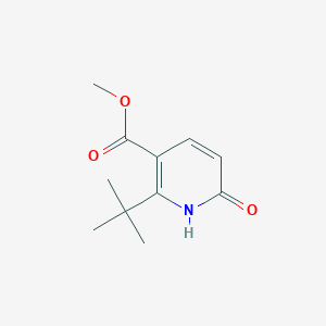 molecular formula C11H15NO3 B13000033 Methyl 2-(tert-butyl)-6-oxo-1,6-dihydropyridine-3-carboxylate CAS No. 1774901-07-3