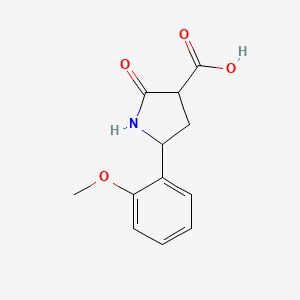 5-(2-Methoxyphenyl)-2-oxopyrrolidine-3-carboxylic acid