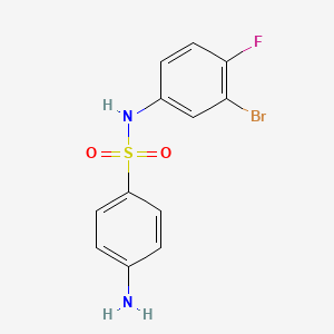 4-amino-N-(3-bromo-4-fluorophenyl)benzenesulfonamide