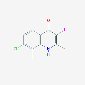 7-Chloro-3-iodo-2,8-dimethylquinolin-4(1H)-one