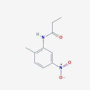 molecular formula C10H12N2O3 B13000137 N-(2-methyl-5-nitrophenyl)propanamide CAS No. 77252-57-4