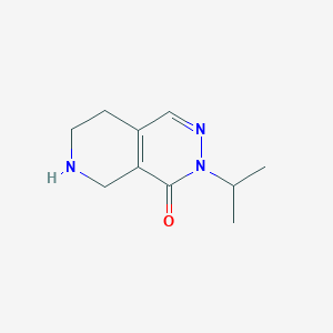 molecular formula C10H15N3O B13000145 3-Isopropyl-5,6,7,8-tetrahydropyrido[3,4-d]pyridazin-4(3H)-one 