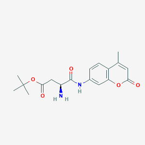 molecular formula C18H22N2O5 B13000192 H-Asp(OtBu)-AMC 