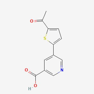 5-(5-Acetylthiophen-2-yl)nicotinic acid