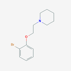 molecular formula C13H18BrNO B1300023 1-[2-(2-Bromophenoxy)ethyl]piperidine CAS No. 864424-01-1