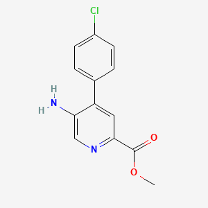 Methyl 5-amino-4-(4-chlorophenyl)picolinate