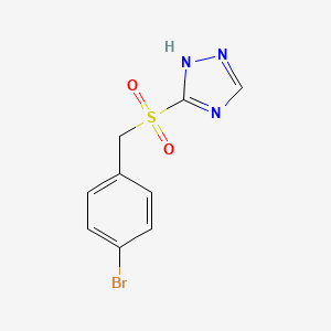 3-((4-Bromobenzyl)sulfonyl)-1H-1,2,4-triazole