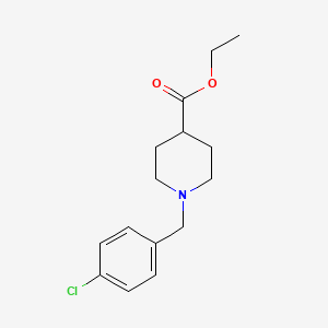 molecular formula C15H20ClNO2 B1300029 Ethyl 1-(4-chlorobenzyl)piperidine-4-carboxylate 