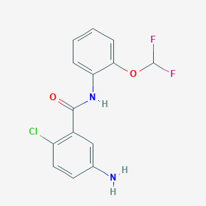 5-Amino-2-chloro-N-(2-(difluoromethoxy)phenyl)benzamide