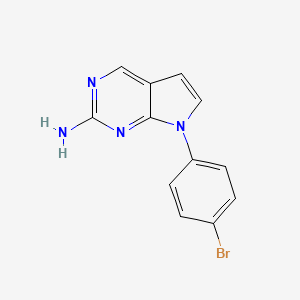 7-(4-Bromophenyl)-7H-pyrrolo[2,3-d]pyrimidin-2-amine