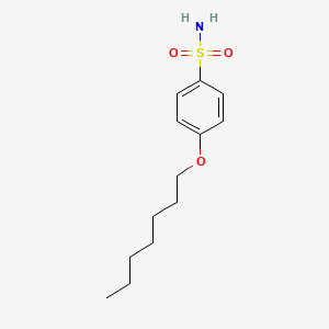 molecular formula C13H21NO3S B13000346 4-(Heptyloxy)benzenesulfonamide 