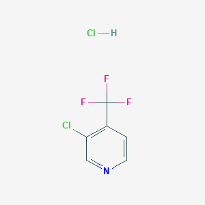 molecular formula C6H4Cl2F3N B13000354 3-Chloro-4-(trifluoromethyl)pyridine hydrochloride 