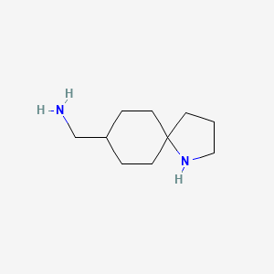 molecular formula C10H20N2 B13000360 1-Azaspiro[4.5]decan-8-ylmethanamine 