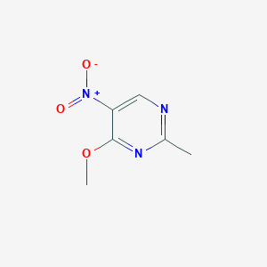 molecular formula C6H7N3O3 B13000392 4-Methoxy-2-methyl-5-nitropyrimidine 