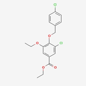 Ethyl 3-chloro-4-((4-chlorobenzyl)oxy)-5-ethoxybenzoate