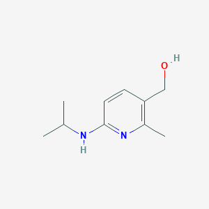 molecular formula C10H16N2O B13000482 (6-(Isopropylamino)-2-methylpyridin-3-yl)methanol 