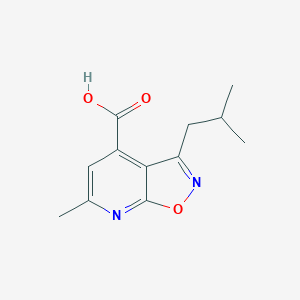 3-Isobutyl-6-methylisoxazolo[5,4-b]pyridine-4-carboxylic acid