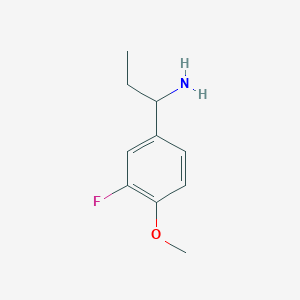 1-(3-Fluoro-4-methoxyphenyl)propan-1-amine