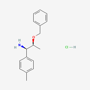 molecular formula C17H22ClNO B13000524 (1R,2S)-2-Benzyloxy-1-p-tolyl-propylamine hydrochloride 