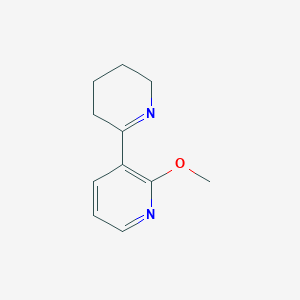 molecular formula C11H14N2O B13000541 2'-Methoxy-3,4,5,6-tetrahydro-2,3'-bipyridine 