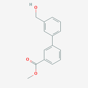 molecular formula C15H14O3 B1300055 Methyl 3'-(hydroxymethyl)[1,1'-biphenyl]-3-carboxylate CAS No. 889955-78-6