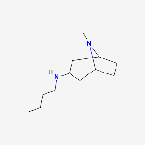 molecular formula C12H24N2 B13000562 N-butyl-8-methyl-8-azabicyclo[3.2.1]octan-3-amine 