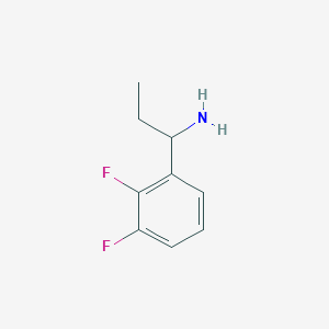 molecular formula C9H11F2N B13000564 1-(2,3-Difluorophenyl)propan-1-amine CAS No. 1255306-24-1