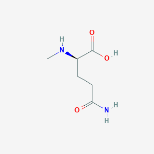 molecular formula C6H12N2O3 B13000570 H-N-Me-D-Gln-OH CAS No. 63077-66-7