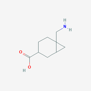 6-(Aminomethyl)bicyclo[4.1.0]heptane-3-carboxylic acid