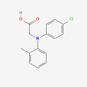 molecular formula C15H14ClNO2 B13000590 2-((4-Chlorophenyl)(o-tolyl)amino)aceticacid 