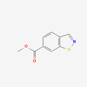 molecular formula C9H7NO2S B13000634 Methyl benzo[d]isothiazole-6-carboxylate 